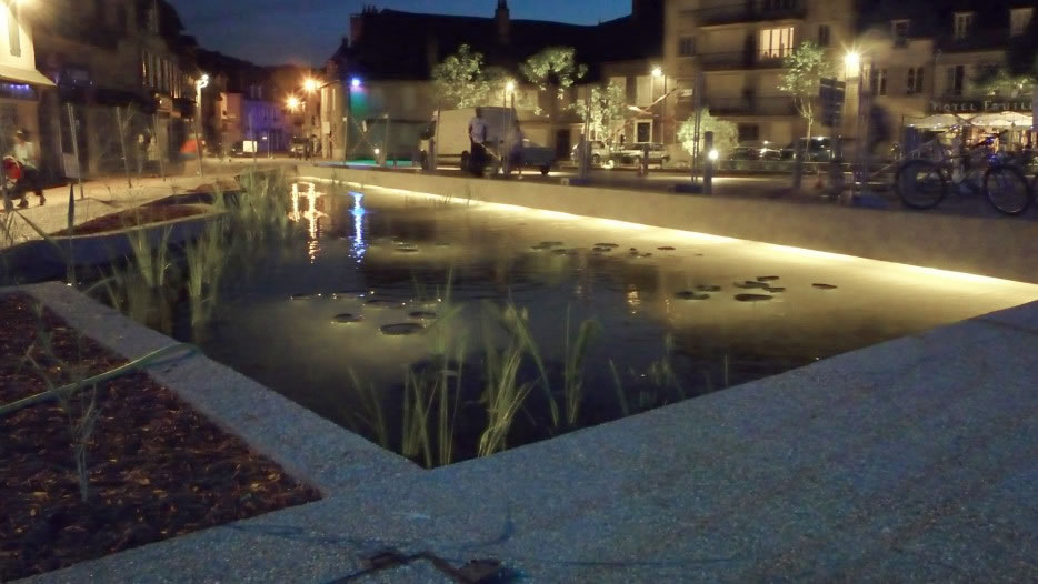 le jardin d'eau de nuit