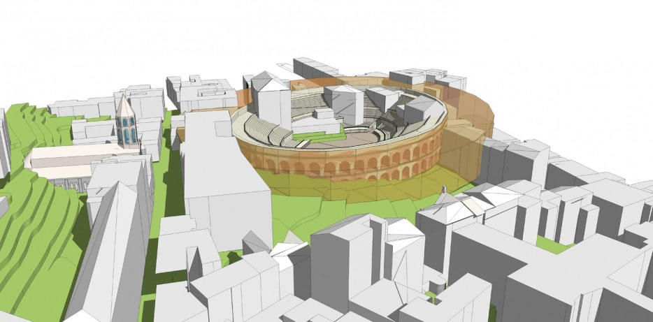 simulation 3D de l'amphithéatre in situ 2